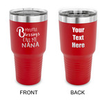 Grandparent Quotes and Sayings 30 oz Stainless Steel Tumbler - Red - Double Sided