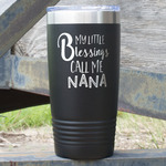 Grandparent Quotes and Sayings 20 oz Stainless Steel Tumbler - Black - Double Sided