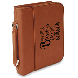 Grandparent Quotes and Sayings Leatherette Bible Cover with Handle & Zipper - Large- Single Sided