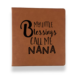 Grandparent Quotes and Sayings Leather Binder - 1" - Rawhide