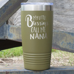 Grandparent Quotes and Sayings 20 oz Stainless Steel Tumbler - Olive - Double Sided