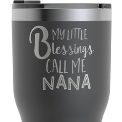 Grandparent Quotes and Sayings RTIC Tumbler - Black - Engraved Front