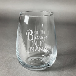 Grandparent Quotes and Sayings Stemless Wine Glass (Single)