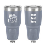 Heart Quotes and Sayings 30 oz Stainless Steel Tumbler - Grey - Double-Sided