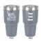 Heart Quotes and Sayings 30 oz Stainless Steel Ringneck Tumbler - Grey - Double Sided - Front & Back