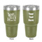 Heart Quotes and Sayings 30 oz Stainless Steel Ringneck Tumbler - Olive - Double Sided - Front & Back