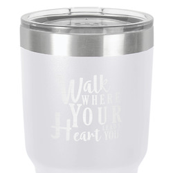 Heart Quotes and Sayings 30 oz Stainless Steel Tumbler - White - Double-Sided