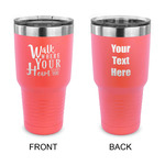 Heart Quotes and Sayings 30 oz Stainless Steel Tumbler - Coral - Double Sided