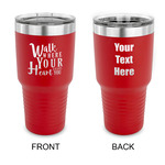 Heart Quotes and Sayings 30 oz Stainless Steel Tumbler - Red - Double Sided