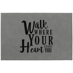 Heart Quotes and Sayings Large Gift Box w/ Engraved Leather Lid