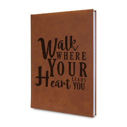 Heart Quotes and Sayings Leather Sketchbook - Small - Double Sided