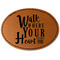 Heart Quotes and Sayings Leatherette Patches - Oval