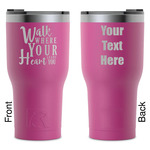 Heart Quotes and Sayings RTIC Tumbler - Magenta - Laser Engraved - Double-Sided