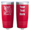 Heart Quotes and Sayings Red Polar Camel Tumbler - 20oz - Double Sided - Approval