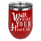 Heart Quotes and Sayings Stainless Wine Tumblers - Red - Double Sided - Front