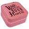 Heart Quotes and Sayings Travel Jewelry Boxes - Leather - Pink - Angled View