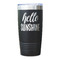 Hello Quotes and Sayings Black Polar Camel Tumbler - 20oz - Single Sided - Approval