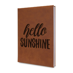 Hello Quotes and Sayings Leatherette Journal - Single Sided