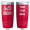 Hello Quotes and Sayings Red Polar Camel Tumbler - 20oz - Double Sided - Approval