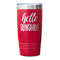 Hello Quotes and Sayings Red Polar Camel Tumbler - 20oz - Single Sided - Approval