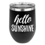 Hello Quotes and Sayings Stemless Stainless Steel Wine Tumbler
