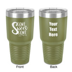 Home Quotes and Sayings 30 oz Stainless Steel Tumbler - Olive - Double-Sided