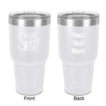 Home Quotes and Sayings 30 oz Stainless Steel Tumbler - White - Double-Sided