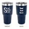 Home Quotes and Sayings 30 oz Stainless Steel Ringneck Tumblers - Navy - Double Sided - APPROVAL