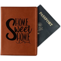 Home Quotes and Sayings Passport Holder - Faux Leather - Double Sided