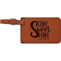 Home Quotes and Sayings Leatherette Luggage Tag