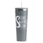 Home Quotes and Sayings RTIC Everyday Tumbler with Straw - 28oz - Grey - Single-Sided