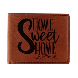 Home Quotes and Sayings Leatherette Bifold Wallet - Double Sided