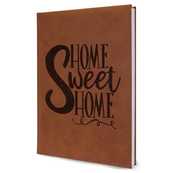 Custom Home Quotes and Sayings Leather Sketchbook