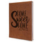 Home Quotes and Sayings Leather Sketchbook - Large - Double Sided - Angled View