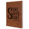 Home Quotes and Sayings Leather Sketchbook - Large - Single Sided - Angled View