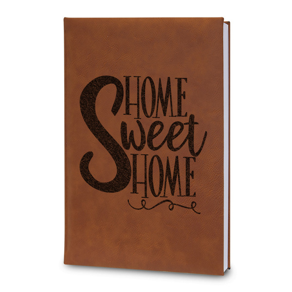 Custom Home Quotes and Sayings Leatherette Journal - Large - Double Sided