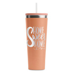 Home Quotes and Sayings RTIC Everyday Tumbler with Straw - 28oz - Peach - Double-Sided