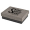 Home Quotes and Sayings Small Engraved Gift Box with Leather Lid - Front/Main