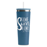 Home Quotes and Sayings RTIC Everyday Tumbler with Straw - 28oz - Steel Blue - Double-Sided