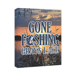 Gone Fishing Canvas Print - 11x14 (Personalized)