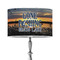 Gone Fishing 12" Drum Lampshade - ON STAND (Poly Film)