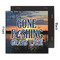 Gone Fishing 12x12 Wood Print - Front & Back View