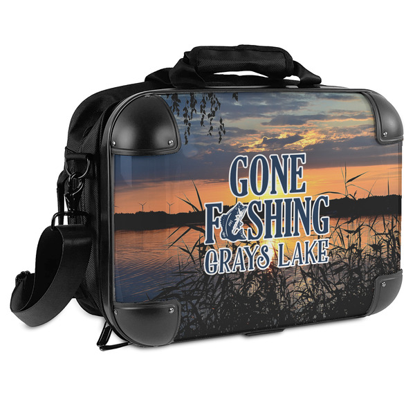 Custom Gone Fishing Hard Shell Briefcase - 15" (Personalized)