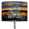 Gone Fishing 16" Drum Lampshade - ON STAND (Fabric)
