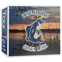 Gone Fishing 3-Ring Binder - 3 inch (Personalized)