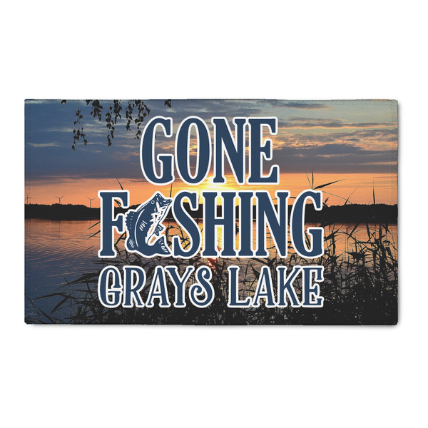 Custom Gone Fishing 3' x 5' Indoor Area Rug (Personalized)