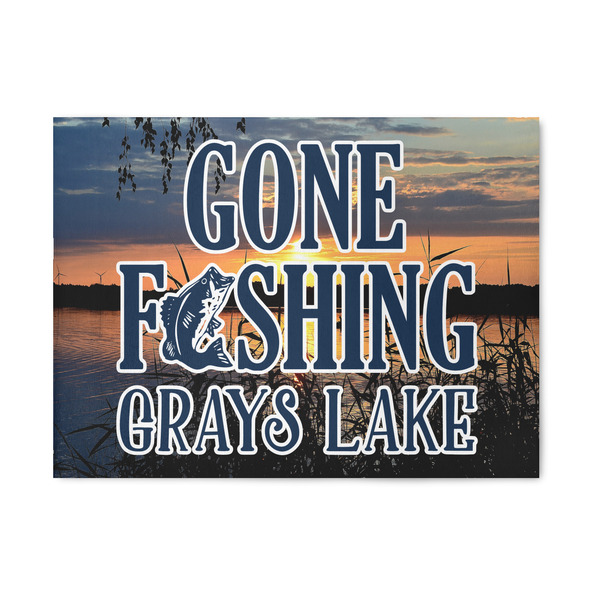 Custom Gone Fishing 5' x 7' Patio Rug (Personalized)