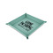 Gone Fishing 6" x 6" Teal Leatherette Snap Up Tray -  MAIN