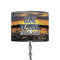 Gone Fishing 8" Drum Lampshade - ON STAND (Fabric)