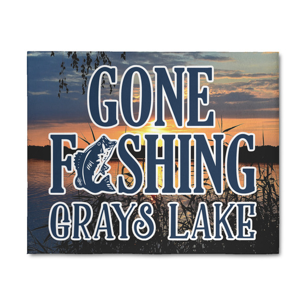 Custom Gone Fishing 8' x 10' Patio Rug (Personalized)